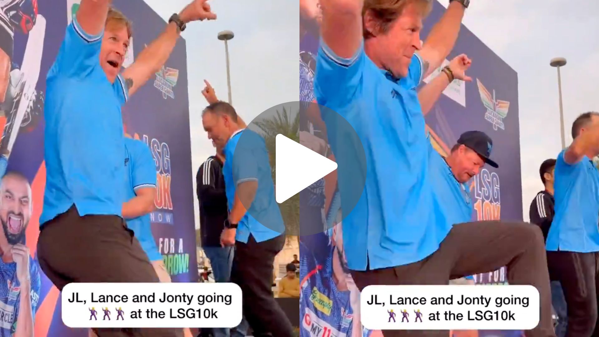 [Watch] LSG Coaches Langer, Klusener & Jonty Rhodes Dance To 'Haayo Rabba'; Video Goes Viral